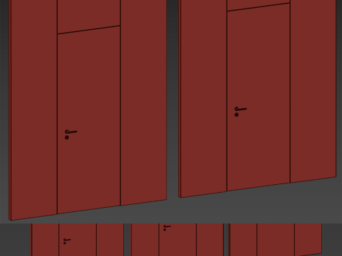 Door set 15 3D 모델