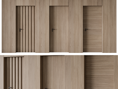Door set 16 3D Model