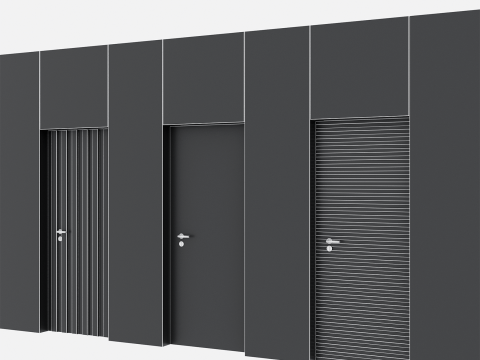 Door set 16 3D Model