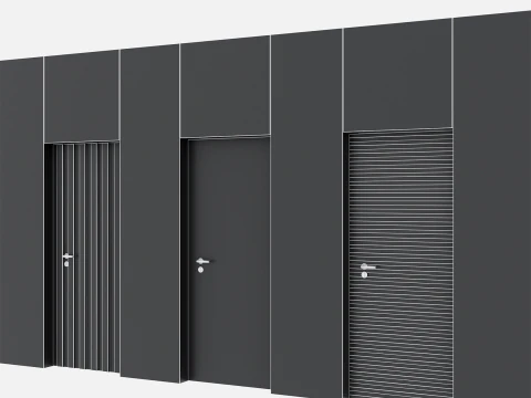 Door set 16 3D Model