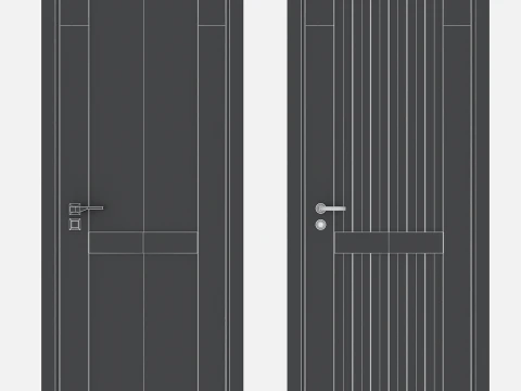 Door set 17 3D Model