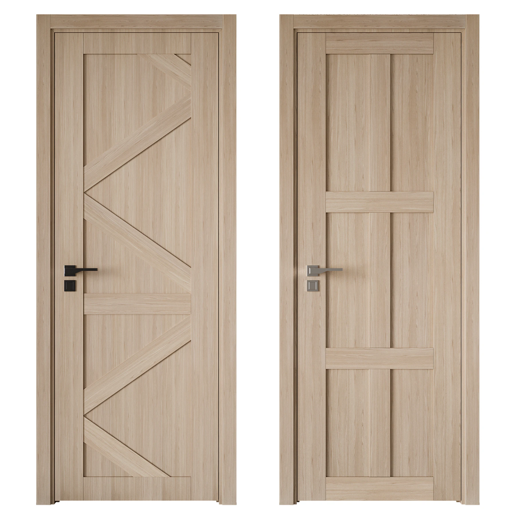 Door set 18 3D Model .c4d .max .obj .3ds .fbx .stl .blend 