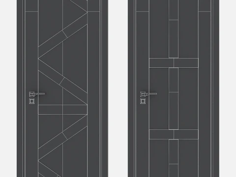 Door set 18 3D Model