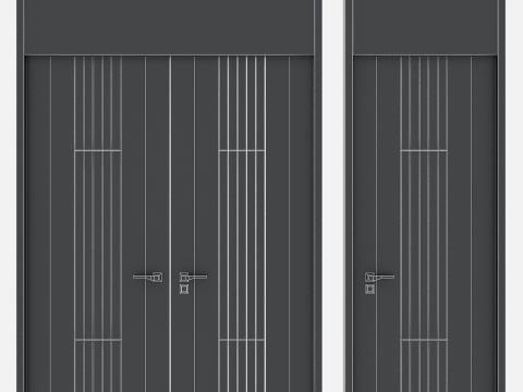 Door set 19 3D 모델