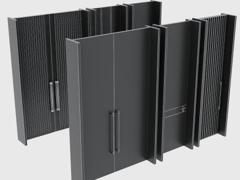 Door set 20 Modello 3D