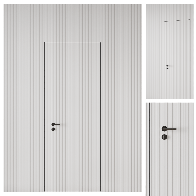 Door set 23 3D 模型 .c4d .max .obj .3ds .fbx .stl .blend