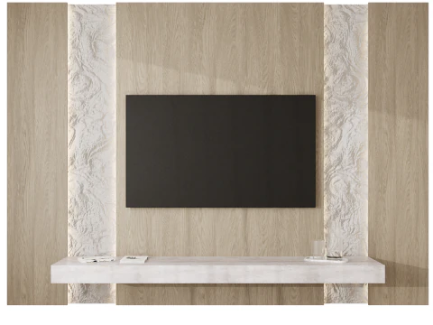 TV wall panel 06 3D Model