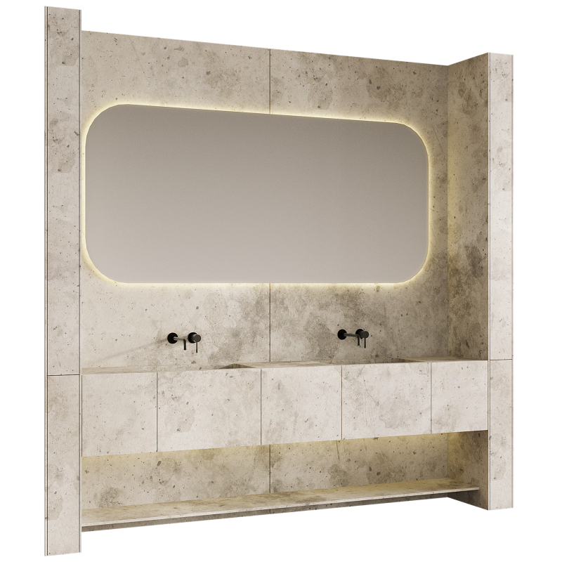 Bathroom furniture 01 3D Model .c4d .max .obj .3ds .fbx .stl .blend 