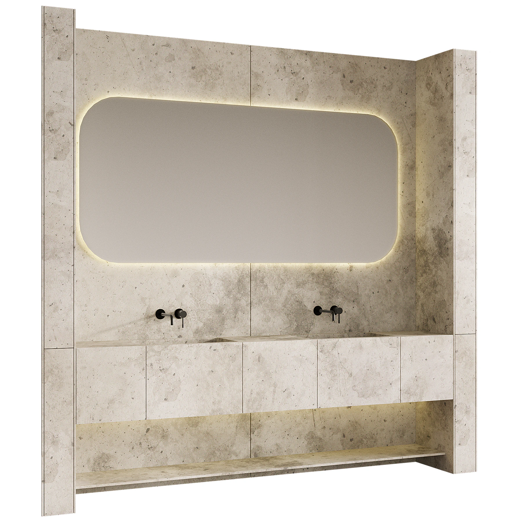 Bathroom furniture 01 3D Model .c4d .max .obj .3ds .fbx .stl .blend 