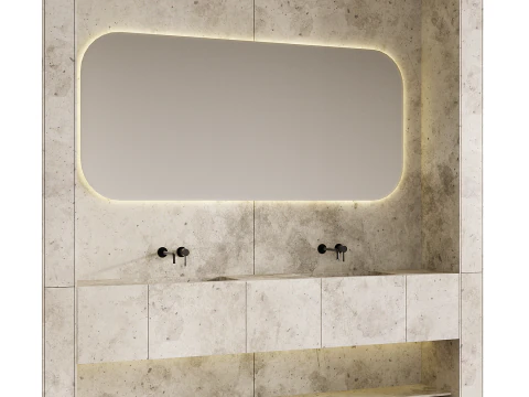 Меблі для ванної кімнати 01 3D Модель