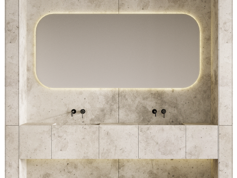 Bathroom furniture 01 3D Model