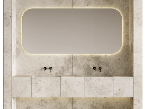 Bathroom furniture 01 3D Model