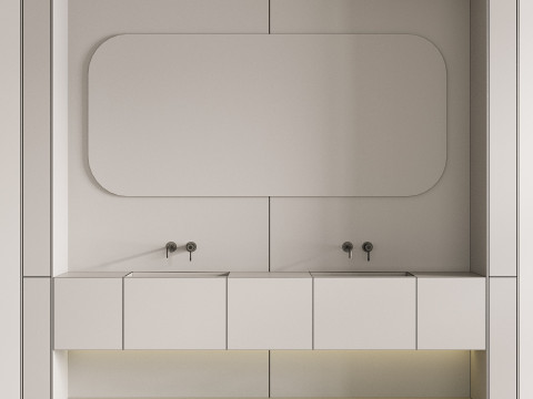 Bathroom furniture 01 3D Model