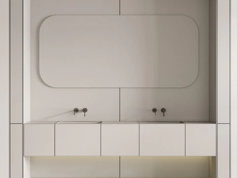 Bathroom furniture 01 3D Model