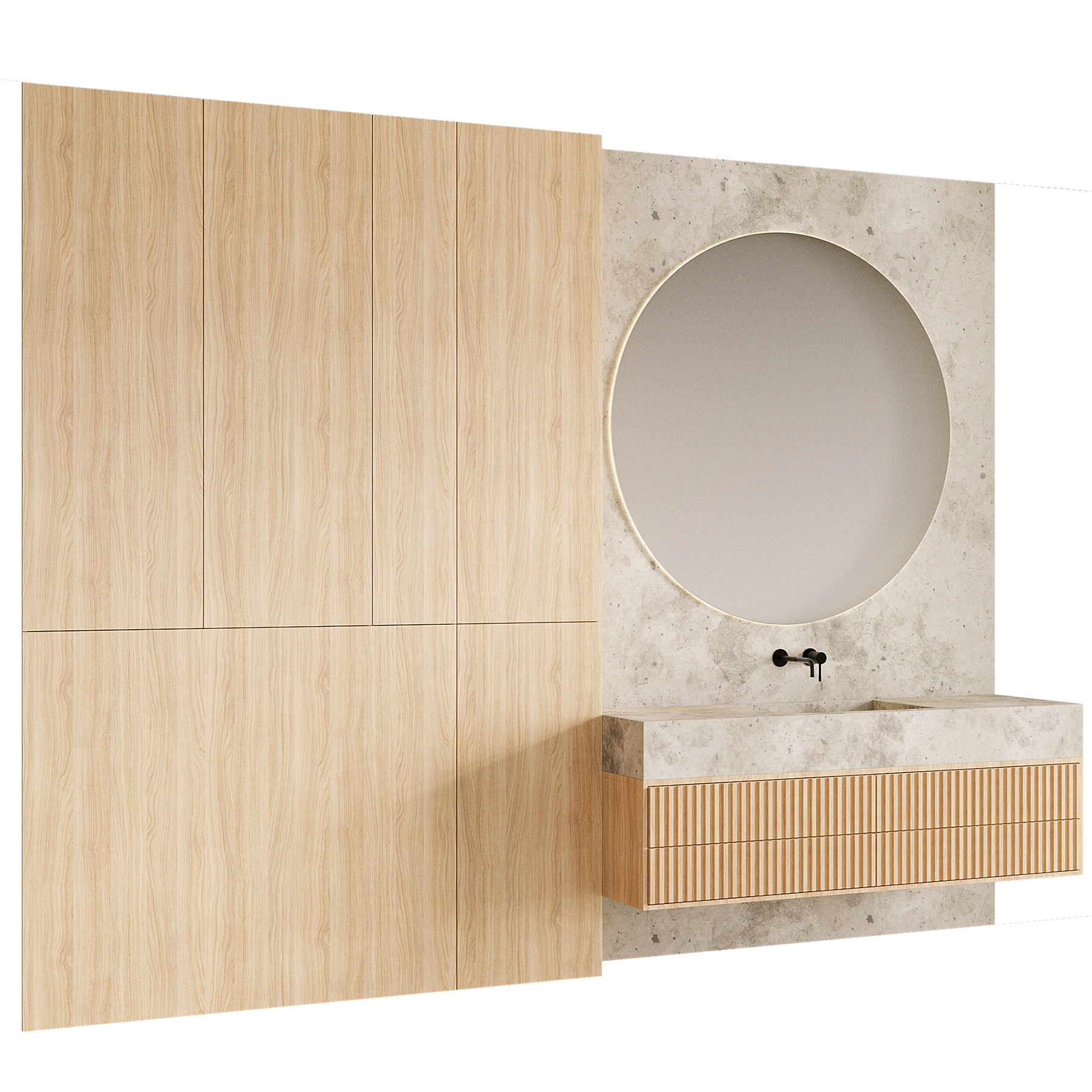 Bathroom furniture 02 3D Model .c4d .max .obj .3ds .fbx .stl .blend 