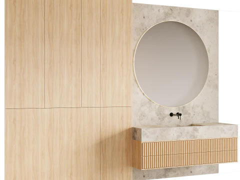 Badkamermeubel 02 3D Model