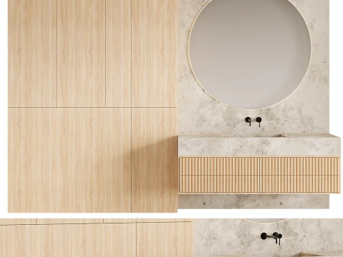Bathroom furniture 02 3D Model