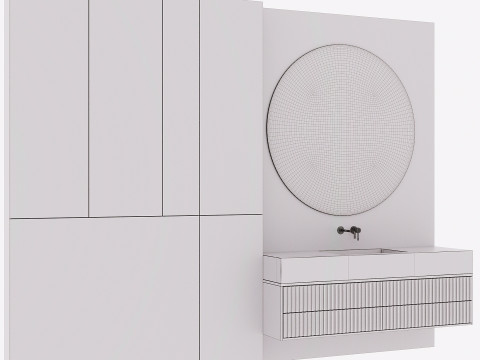Bathroom furniture 02 3D 모델