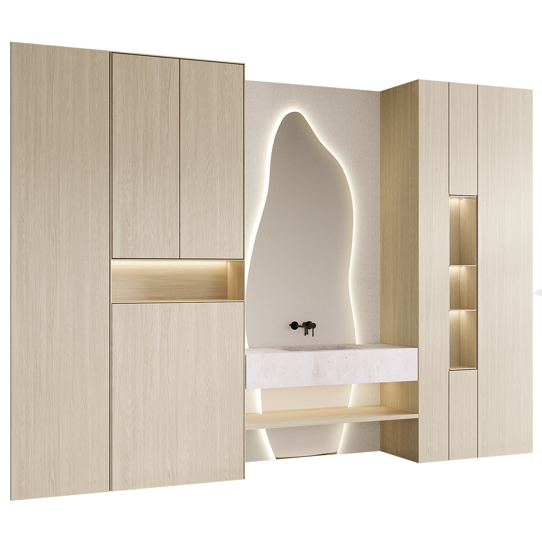 Bathroom furniture 3 3D Model .c4d .max .obj .3ds .fbx .stl .blend
