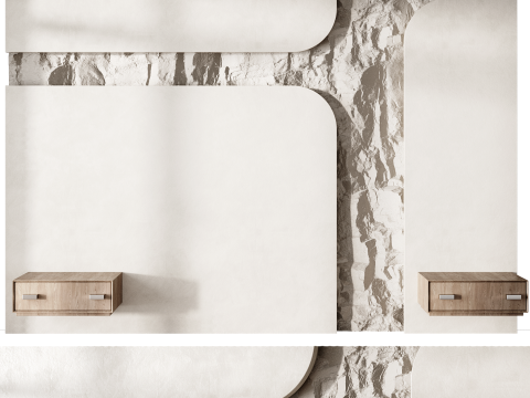 Headboard wall panel 002 3Dモデル