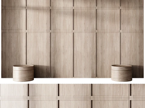 Headboard wall panel 003 3D Model