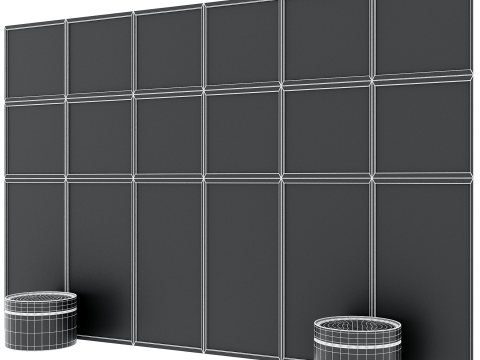 Headboard wall panel 003 3D 模型