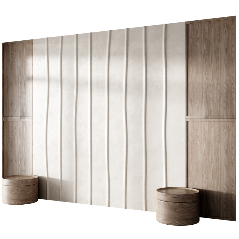 Headboard wall panel 005 Modello 3D .c4d .max .obj .3ds .fbx .stl .blend
