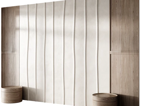 Pannello da parete testiera 005 Modello 3D