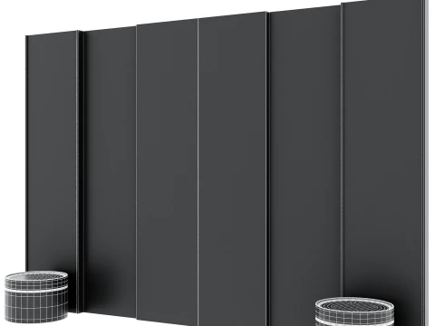 머리판 벽 패널 006 3D 모델