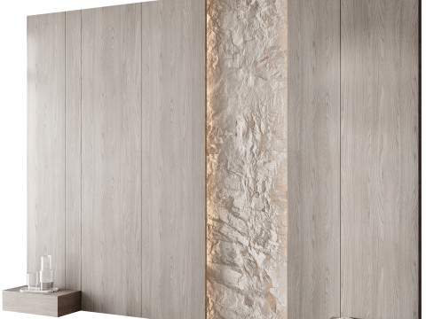 Headboard wall panel 008 Modelo 3D