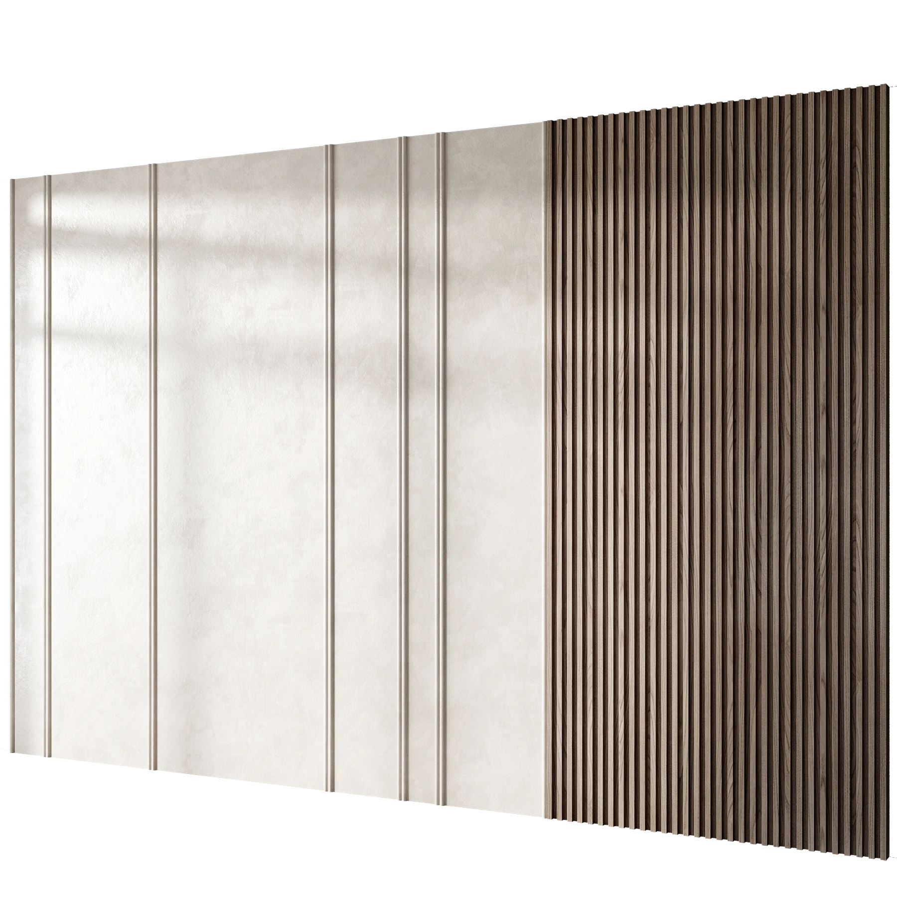 Headboard wall panel 009 3D Model .c4d .max .obj .3ds .fbx .stl .blend 