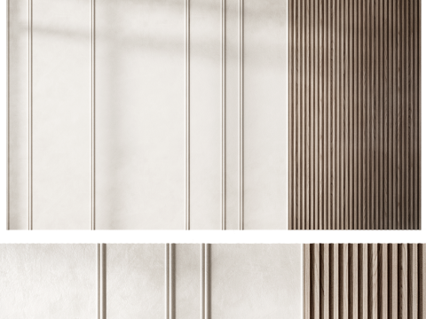 Headboard wall panel 009 3D 模型