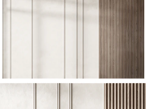 Headboard wall panel 009 3D Model