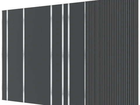 Headboard wall panel 009 3D Model