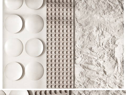 Headboard wall panel 10 3D Model