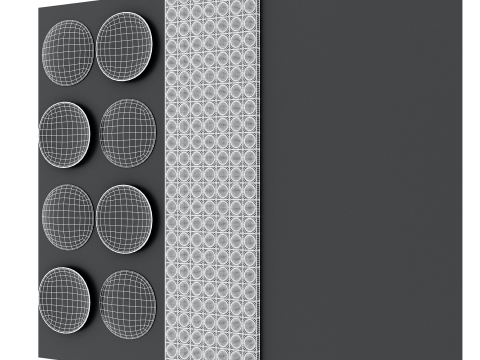 Headboard wall panel 10 3D Model