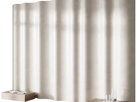 Headboard wall panel 011 Model 3D
