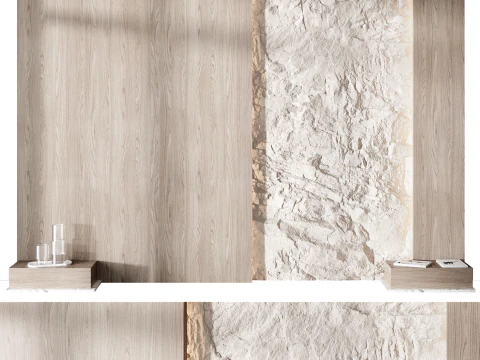 Headboard wall panel 12 3D Model