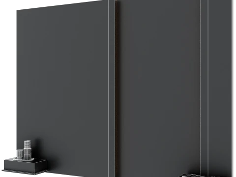 Headboard wall panel 12 3D Model