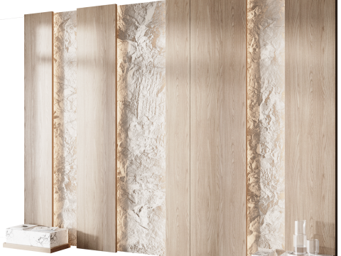 Headboard wall panel 013 Model 3D