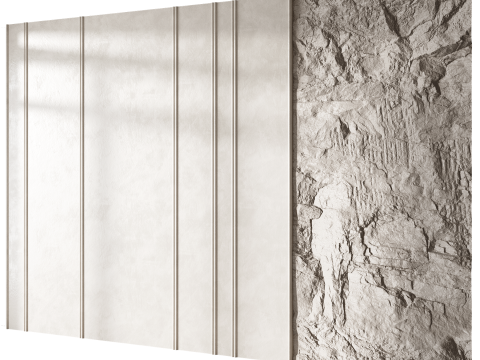 Headboard wall panel 014 Model 3D