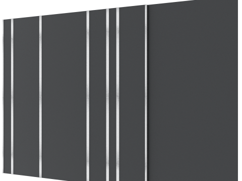 Headboard wall panel 014 Modello 3D
