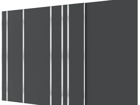 Pannello da parete testiera 014 Modello 3D