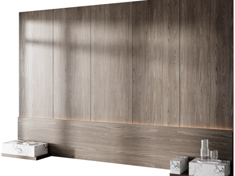 Headboard wall panel 016 3D Model