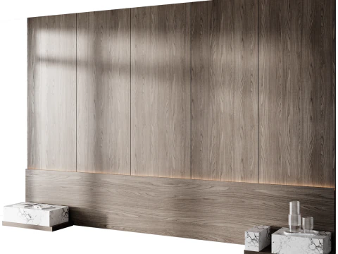 Headboard wall panel 016 3D Model