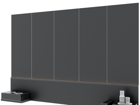 Headboard wall panel 016 3D Model