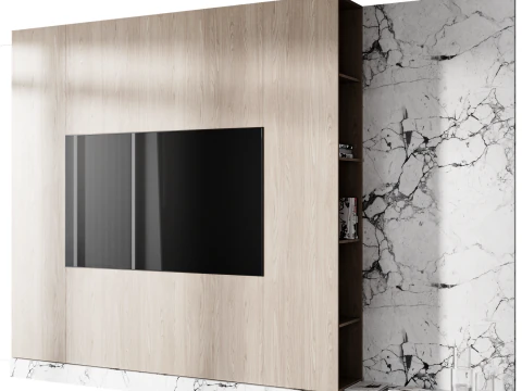 Apparecchio TV a parete 10 Modello 3D