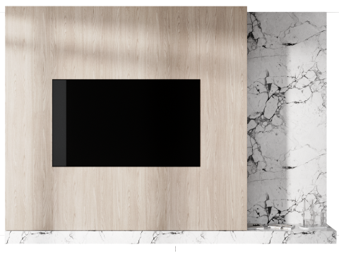 Tv wall set 10 3D 模型