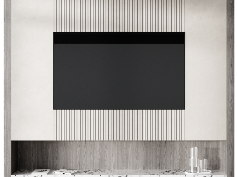 Tv wall set 11 Modello 3D