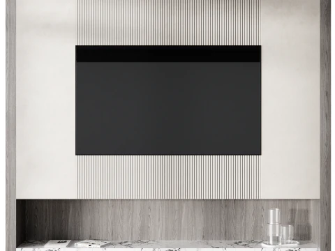 Tv wall set 11 3D Model